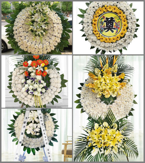 山西运城河津市柴家乡下牛村花圈速递